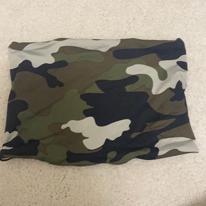 camo tube top